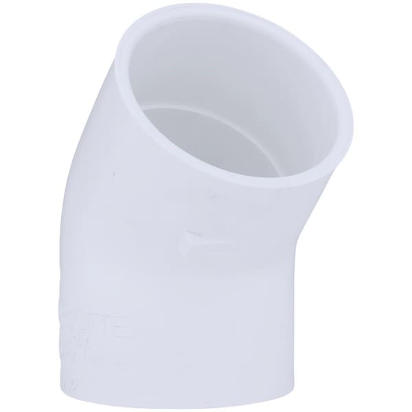 Charlotte Pipe And Foundry 2-1/2 In. Slip x Slip Schedule 40 45 Deg. PVC Elbow 1/8 Bend PVC 02309 1700HA - main